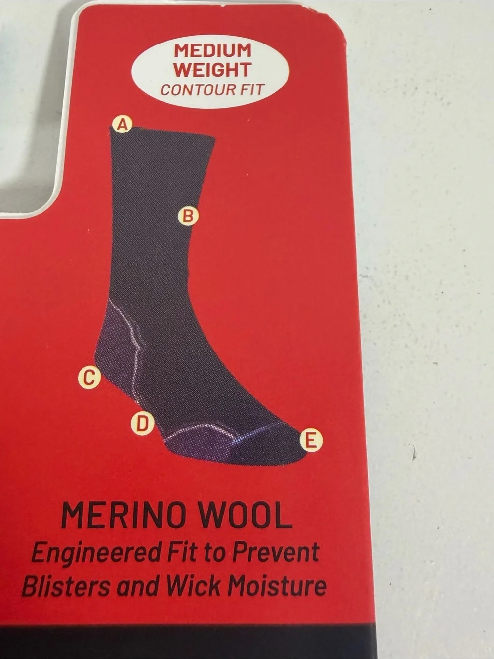 Mountain Lodge Men’s Grey Crew Socks - 2 Pack 75% Merino Wool